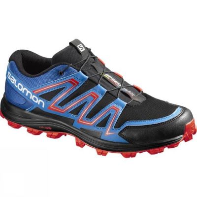 Zapatillas Running Salomon Speedtrak Hombre Gris Oscuro / Negras / Verde - Chile PMQ564297